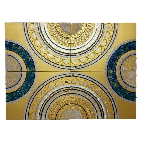 Handcrafted Lippan Art Wall Hanging Set
